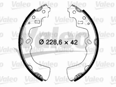 Барабанный тормозной механизм VALEO для MAZDA 929 II (HB) 2.0 i GLX