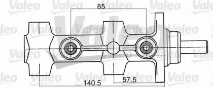 главный тормозной цилиндр VALEO для VW SCIROCCO (53) 1.6