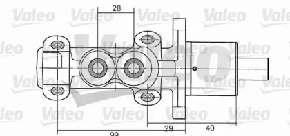 главный тормозной цилиндр VALEO для PEUGEOT 405 I (15B) 1.4