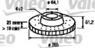 Дисковой тормозной механизм VALEO для HONDA LEGEND I (HS, KA) 2.5 i (HS)