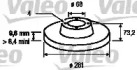 Дисковой тормозной механизм VALEO для VOLVO 940 II (944) 2.3 Turbo