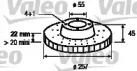Тормозной диск VALEO для MAZDA 323 C V (BA) 1.8 16V