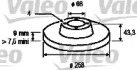 Тормозной диск VALEO для SAAB 900 II Кабриолет 2.0 -16 Turbo