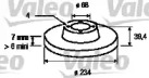 Дисковой тормозной механизм VALEO для NISSAN SUNNY III Liftback (N14) 2.0 D
