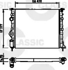 Водяной радиатор VALEO для NISSAN KUBISTAR (X76) 1.5 dCi