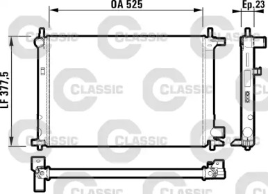 Водяной радиатор VALEO для MAZDA 121 III (JASM, JBSM) 1.8 D