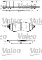 Тормозные колодки VALEO для CHEVROLET KALOS 1.2