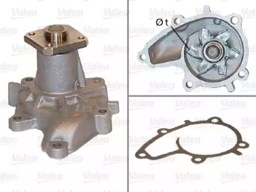 Водяной насос / прокладка VALEO для NISSAN 200 SX (S13) 1.8 Turbo
