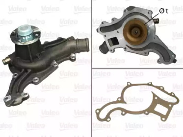 Водяной насос VALEO для FORD SIERRA Хэтчбек (GBC, GBG) 2.9 i XR 4x4