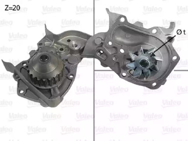 Водяной насос VALEO для RENAULT MEGANE I (BA0/1_) 1.4 e (BA0E, BA0V)