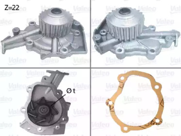 Водяной насос VALEO для CHEVROLET KALOS 1.2