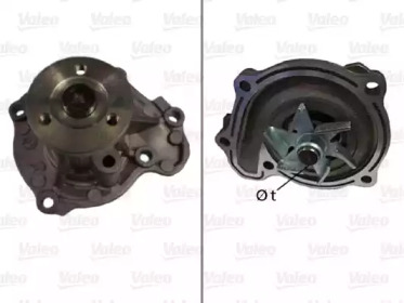 Водяной насос / прокладка VALEO для NISSAN NOTE (E11, NE11) 1.4