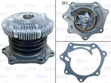 Водяной насос / прокладка VALEO для NISSAN TERRANO I (WD21) 2.7 TD 4WD