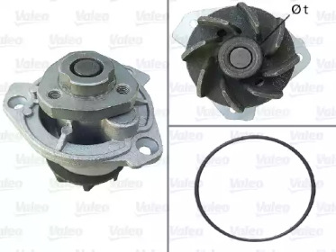 Водяной насос VALEO для VW MULTIVAN V (7HM, 7HN, 7HF, 7EF, 7EM, 7EN) 3.2 V6
