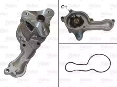 Водяной насос VALEO для HONDA JAZZ II (GD_, GE3, GE2) 1.3 (GD1)