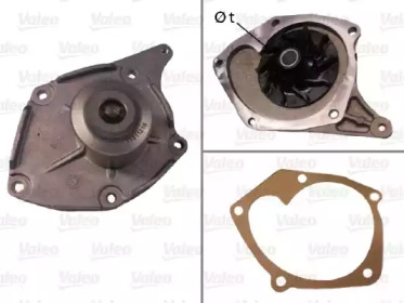 Водяной насос VALEO для RENAULT CLIO III (BR0/1, CR0/1) 1.5 dCi