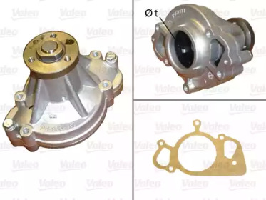 Водяной насос VALEO для JAGUAR XK Кабриолет (X150) 4.2 XKR