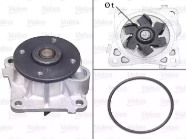 Водяной насос VALEO для MITSUBISHI LANCER VIII (CY_A, CZ_A) 1.5