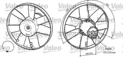 Система охлаждения VALEO для VW POLO (6N1) 64 1.9 D
