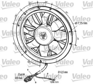 Вентилятор VALEO для VOLVO 940 II (944) 2.3 Turbo