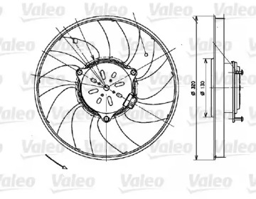 Система охлаждения VALEO для VW CRAFTER 30-50 c бортовой платформой/ходовая часть (2F_) 2.0 TDI