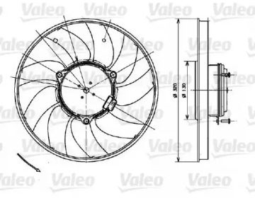 Система охлаждения VALEO для VW CRAFTER 30-50 c бортовой платформой/ходовая часть (2F_) 2.0 TDI