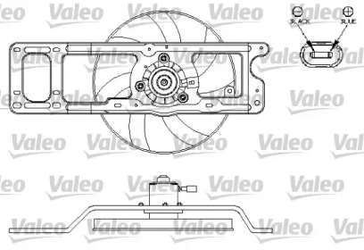 Система охлаждения VALEO для RENAULT KANGOO (KC0/1_) 1.4 (KC0C, KC0H, KC0B, KC0M)