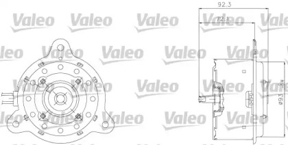 Вентилятор VALEO для PEUGEOT 405 I (15B) 1.9 SPort MI-16 4x4