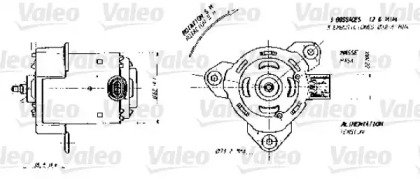 Система охлаждения VALEO для RENAULT KANGOO (KC0/1_) 1.4 (KC0C, KC0H, KC0B, KC0M)