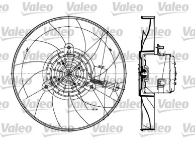 Система воздушного охлаждения VALEO для VW CADDY II Variant (9K9B) 1.9 D