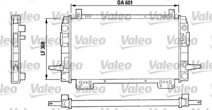 Водяной / масляный радиатор VALEO для FORD SIERRA Хэтчбек (GBC, GBG) 2.0 i