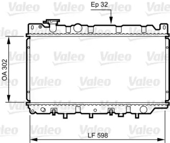 Водяной / масляный радиатор VALEO для MAZDA 323 II (BD) 1.5