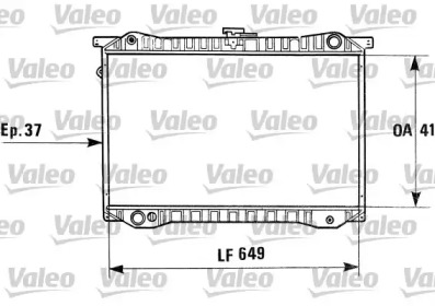 Водяной / масляный радиатор VALEO для NISSAN BLUEBIRD (U11) 2.0 D