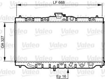 Водяной / масляный радиатор VALEO для HONDA ACCORD III Aerodeck (CA) 2.0 EX (CA5)