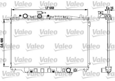 Водяной / масляный радиатор VALEO для MAZDA 626 III Hatchback (GD) 2.0 12V