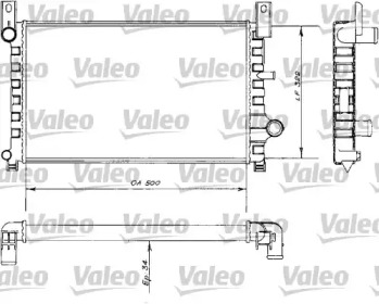 Водяной радиатор VALEO для FORD FIESTA III (GFJ) 1.6