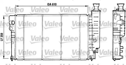 Водяной / масляный радиатор VALEO для PEUGEOT 405 I (15B) 1.9 Diesel