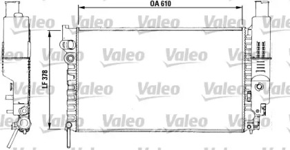 Водяной / масляный радиатор VALEO для PEUGEOT 405 I (15B) 1.9 Diesel