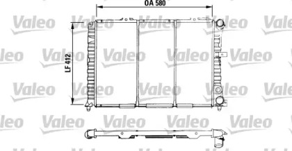 Водяной / масляный радиатор VALEO для ALFA ROMEO 164 (164_) 3.0 24V (164.K1)
