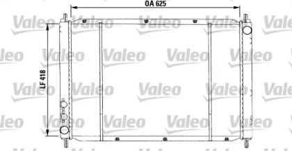 Водяной радиатор VALEO для HONDA LEGEND I (HS, KA) 2.7 i 24V (KA4)