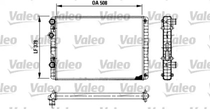 Водяной / масляный радиатор VALEO для VW POLO (6N1) 64 1.9 D