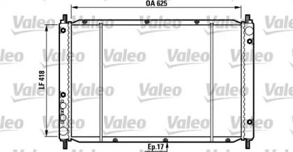 Водяной радиатор VALEO для HONDA LEGEND I (HS, KA) 2.7 i 24V (KA4)