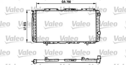 Водяной / масляный радиатор VALEO для FIAT DUCATO c бортовой платформой/ходовая часть (230_) 2.5 TDI