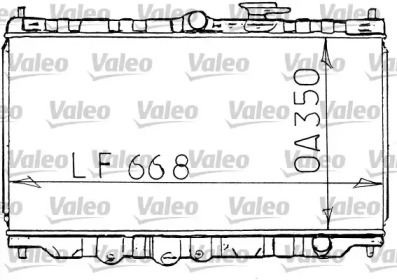 Водяной радиатор VALEO для HONDA PRELUDE IV (BB_) 2.0 i 16V (BB3)