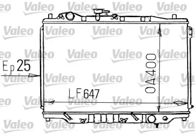 Водяной / масляный радиатор VALEO для MAZDA 626 III Hatchback (GD) 2.0 12V