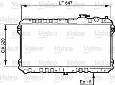 Водяной / масляный радиатор VALEO для MAZDA MX-5 I (NA) 1.8