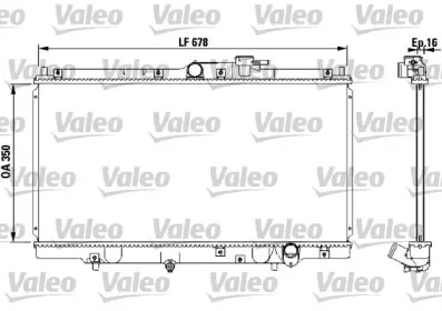 Водяной / масляный радиатор VALEO для HONDA PRELUDE V (BB_) 2.2 16V (BB6, BB8)
