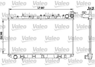 Водяной / масляный радиатор VALEO для NISSAN PRIMERA Traveller (W10) 1.6 i