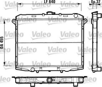 Водяной / масляный радиатор VALEO для NISSAN TERRANO II (R20) 2.7 TDi 4WD