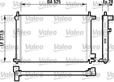 Водяной радиатор VALEO для MAZDA 121 III (JASM, JBSM) 1.8 D